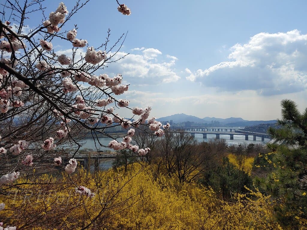 Eungbongsan in late March