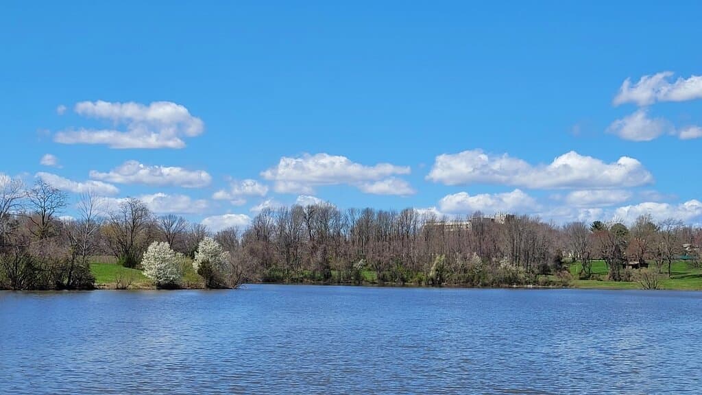 The lake at Core Creek Park - April 2022