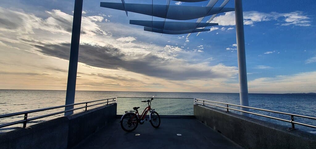 A bike on the platform