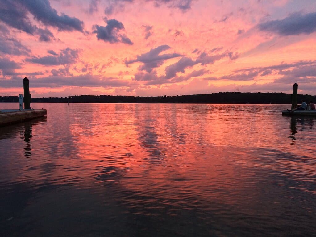 Sunset over Lake Wylie