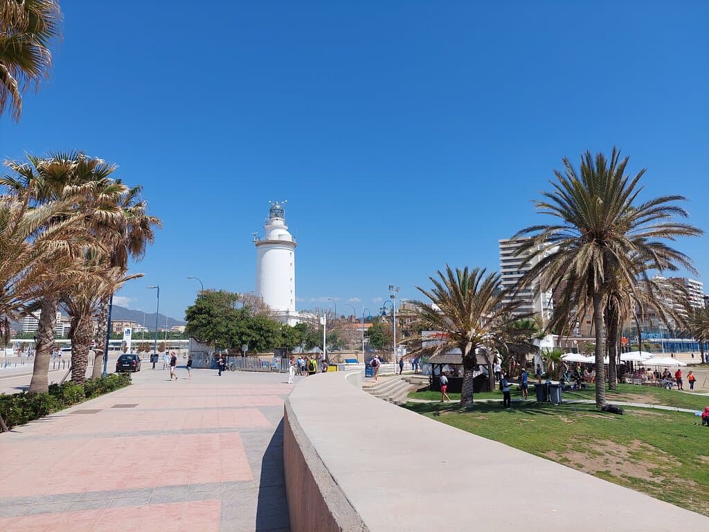 La Farola, Puerto de Málaga. Visited May 2022