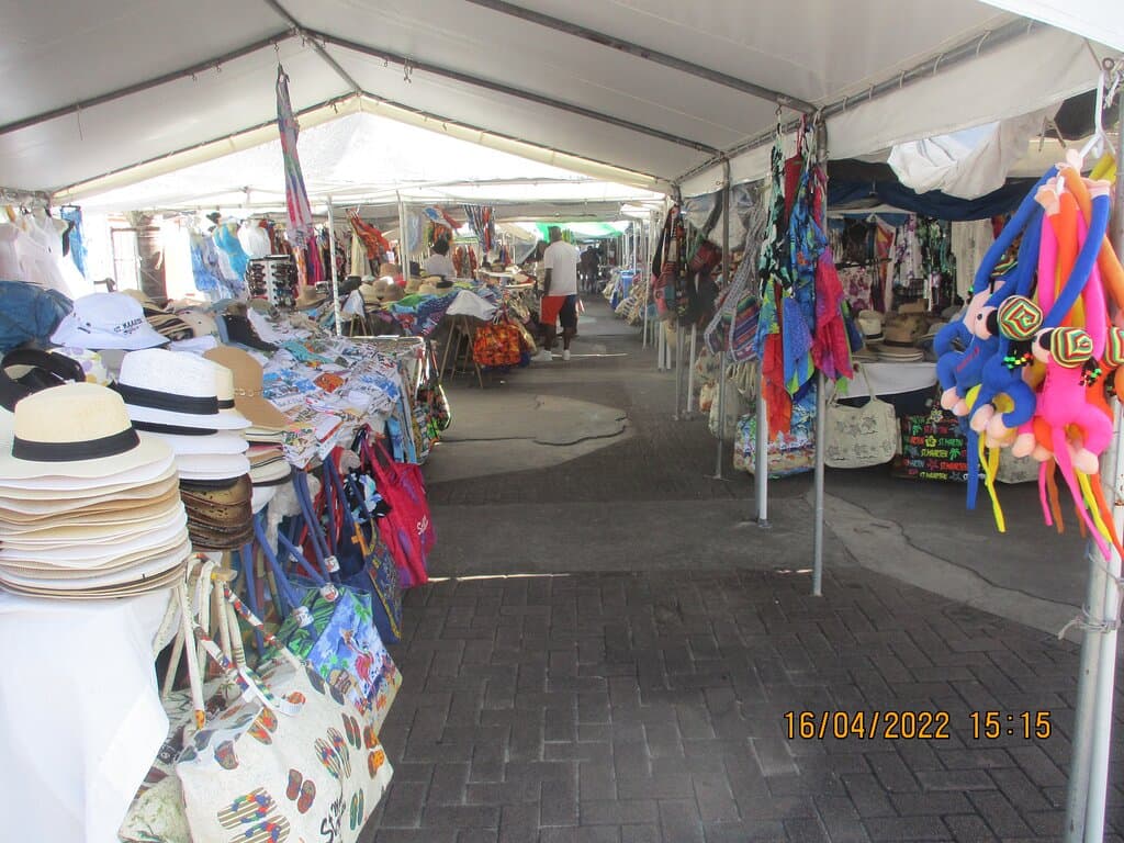 More stalls selling souvenirs...