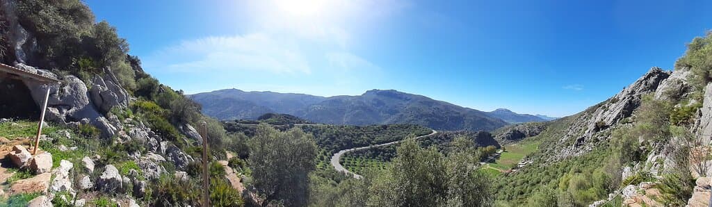 Panorámica desde la entrada de la cueva