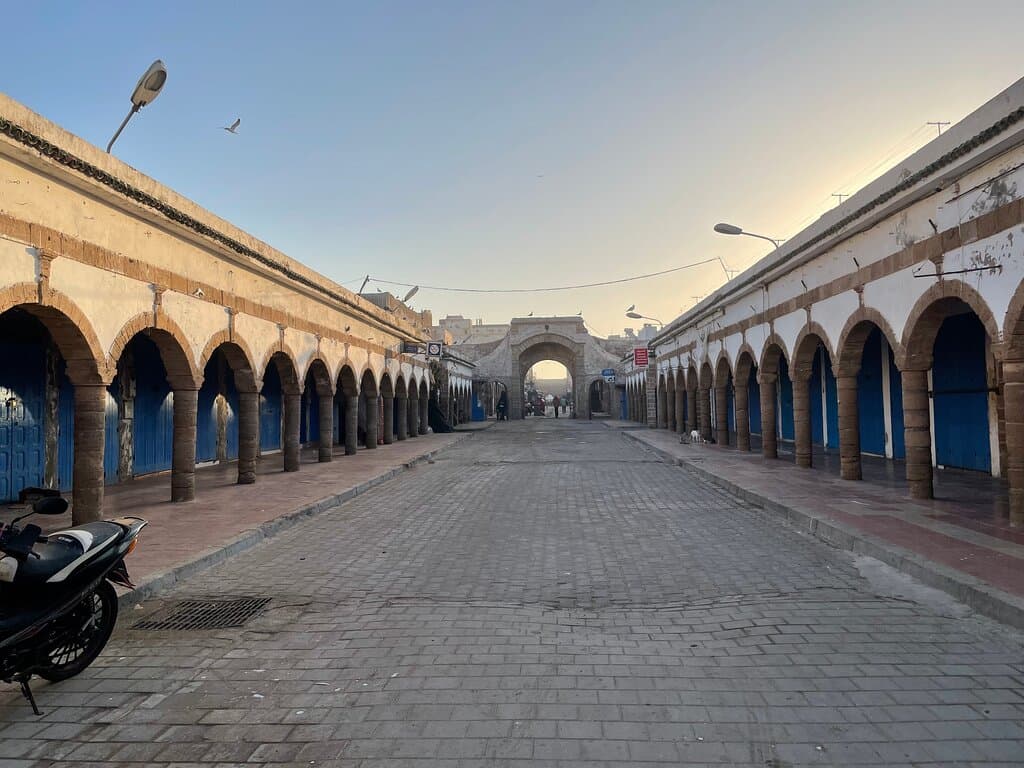 Small cobbled square.....