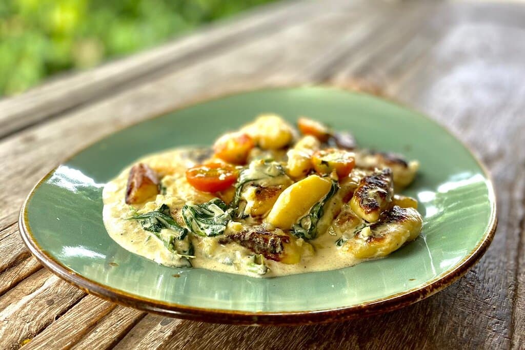 Spinach gnocchi