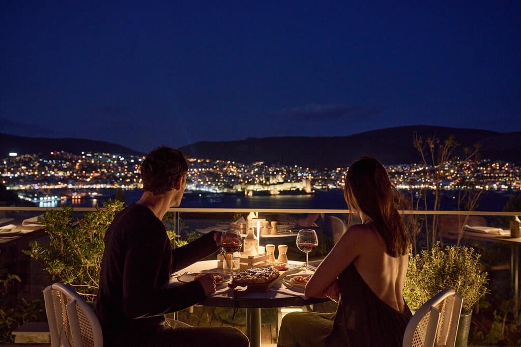 Restaurant with a Bodrum Castle View