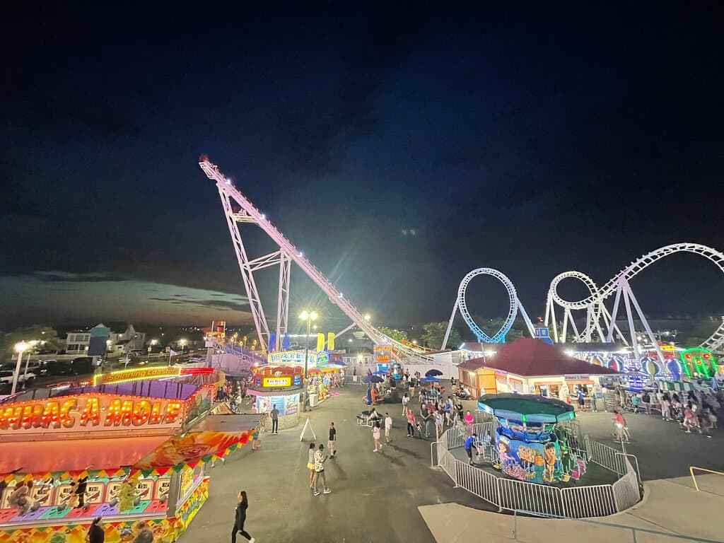 Trimper Rides at night!