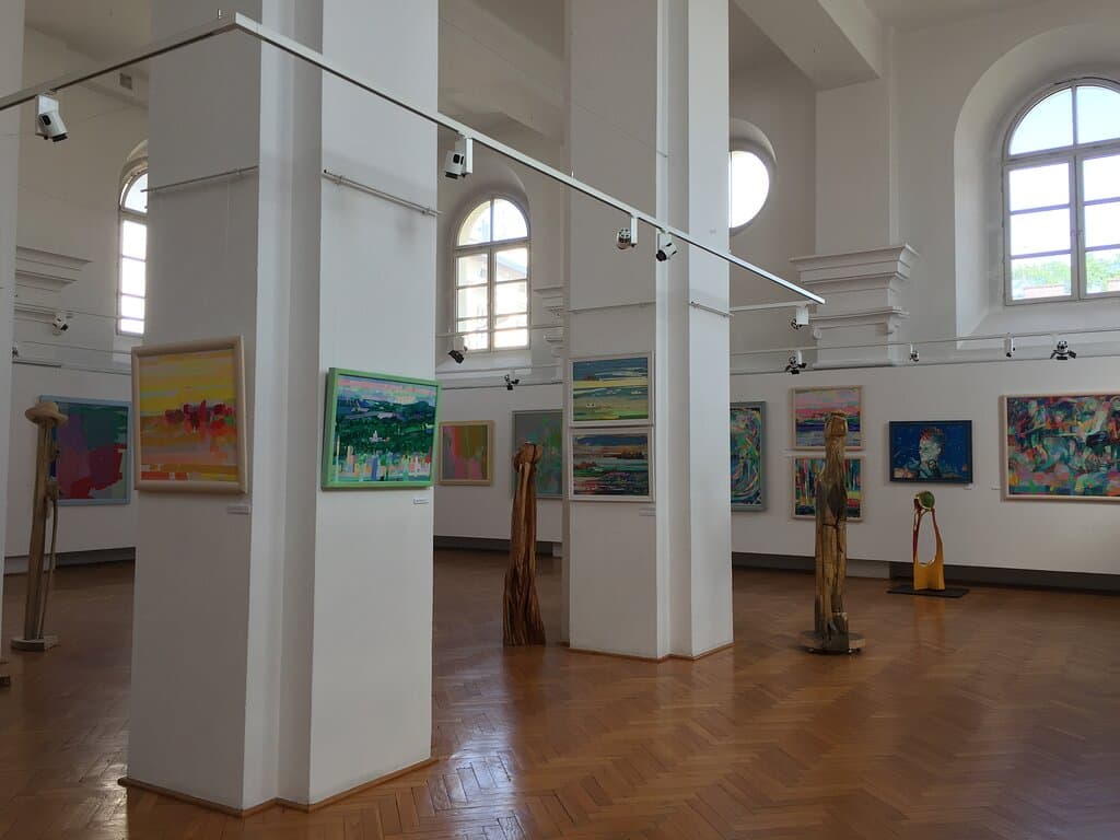 exhibition hall on the second floor