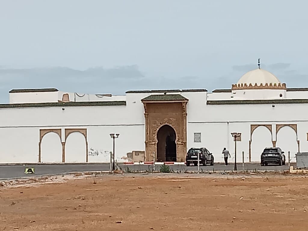 A Palace-like shrine at West corner coastal wall Salé, Morocco 