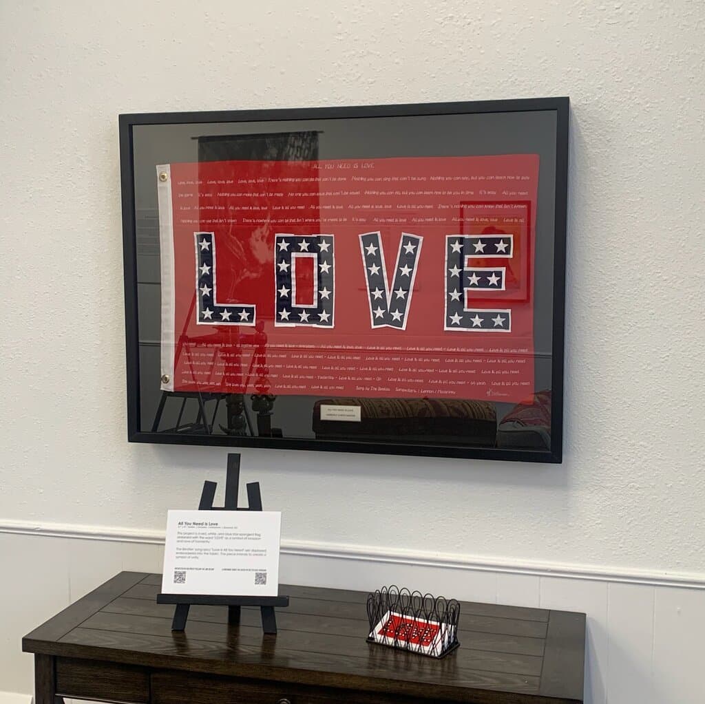 One of the very talented han rights artists work displayed