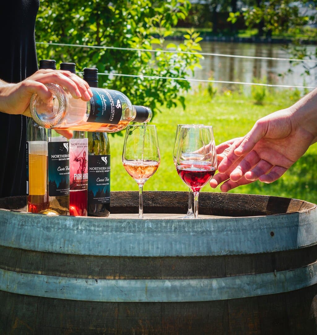 Private Tasting Table in the orhcard