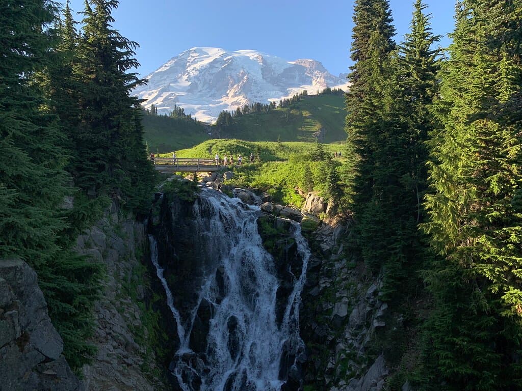 Skyline Trail to Myrtle Falls Mount Rainier National Park