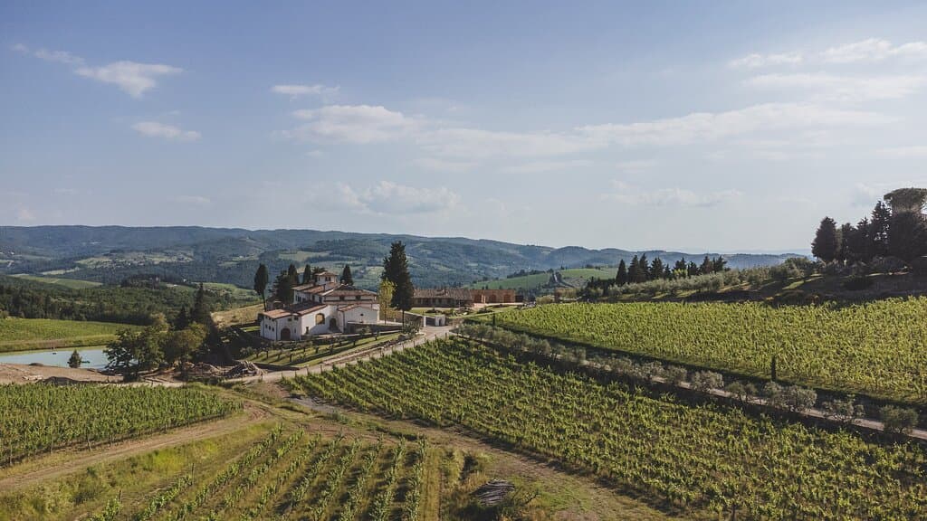 Vista della Tenuta dall'alto