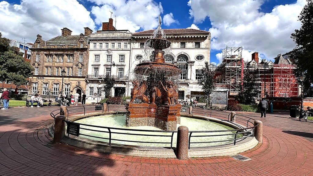 Town Hall Square and Fountain
