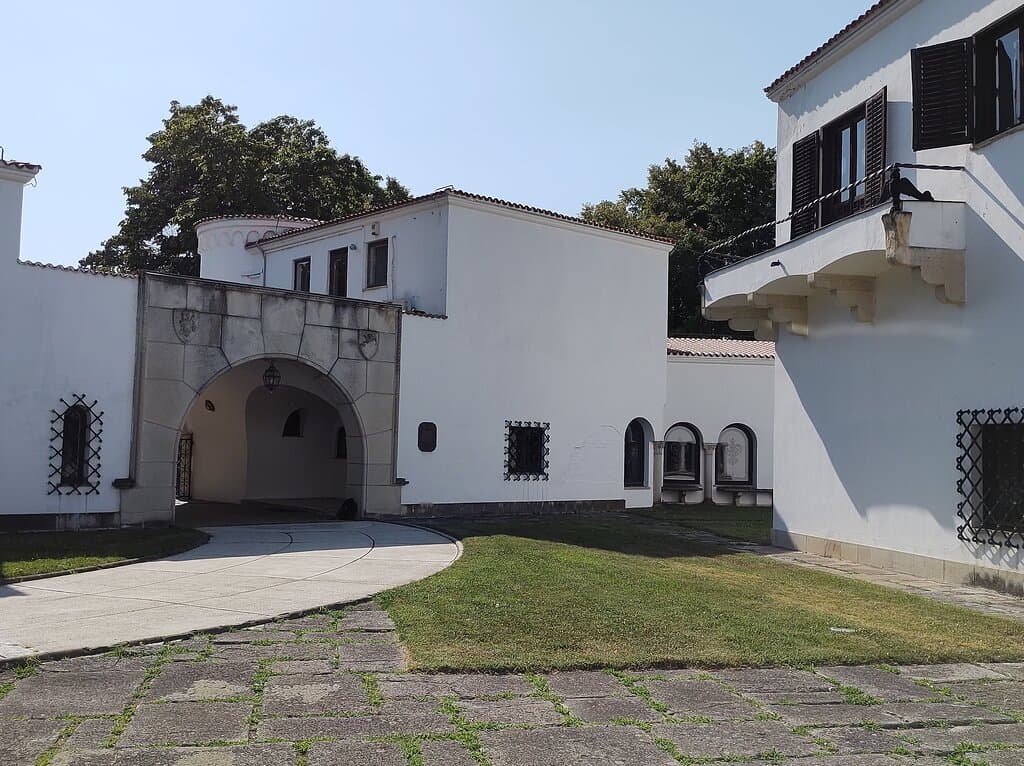 The main entrance of Elisabeta Palace (view from the garden)