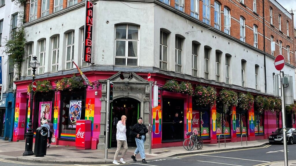 Henry Street e locais adjacentes e interessantes na cidade de Dublin capital da Irlanda.