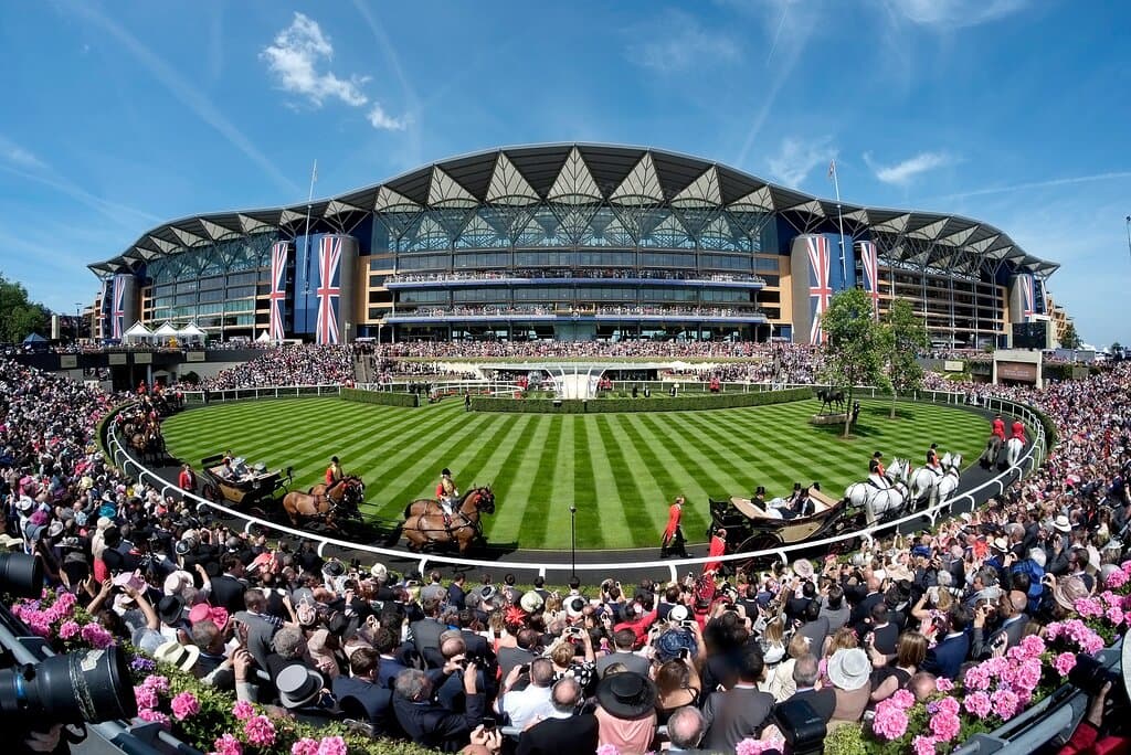 The Royal Procession entering the Parade Ring