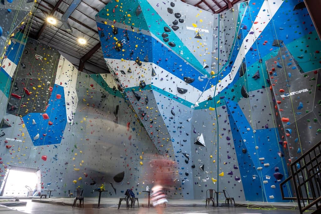 60 foot climbing walls!