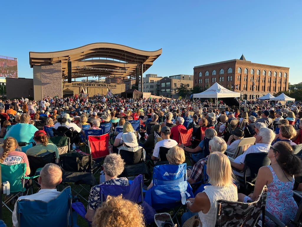 Audience at Levitt at the Falls