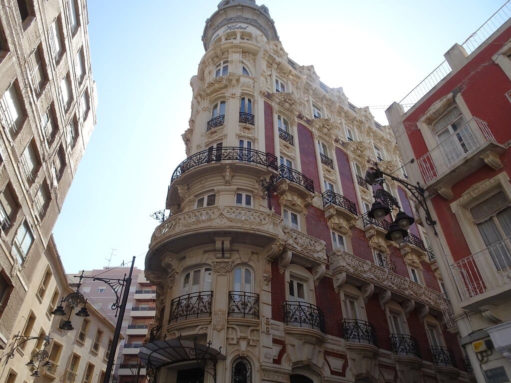 Grand and elegant architecture in the plaza