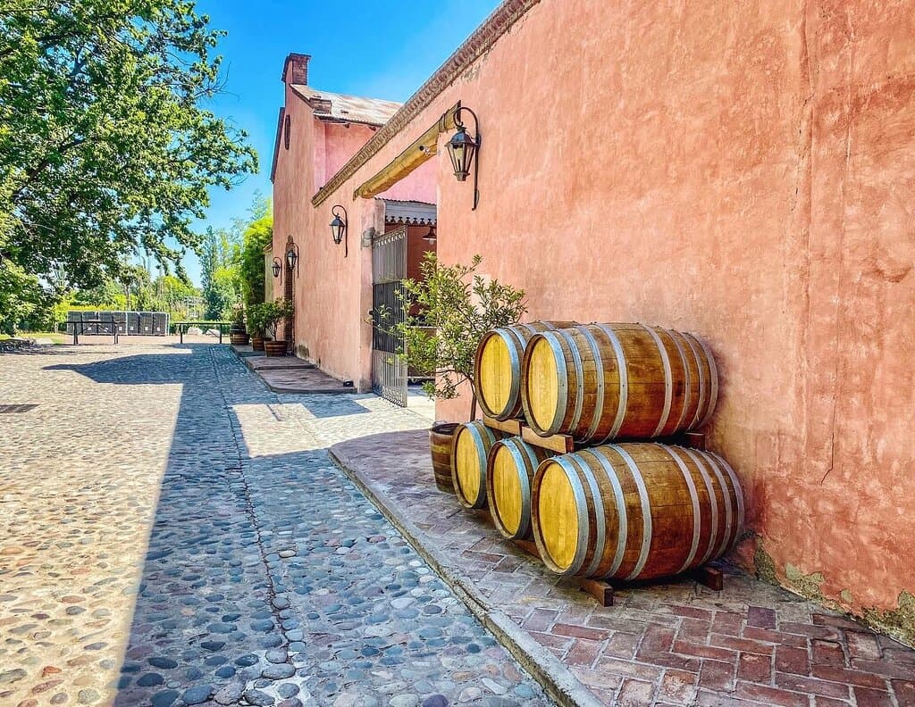 The winery building