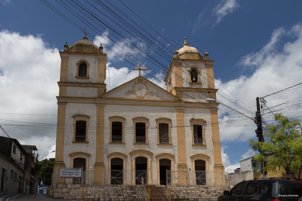 Vista frontal da atração. 