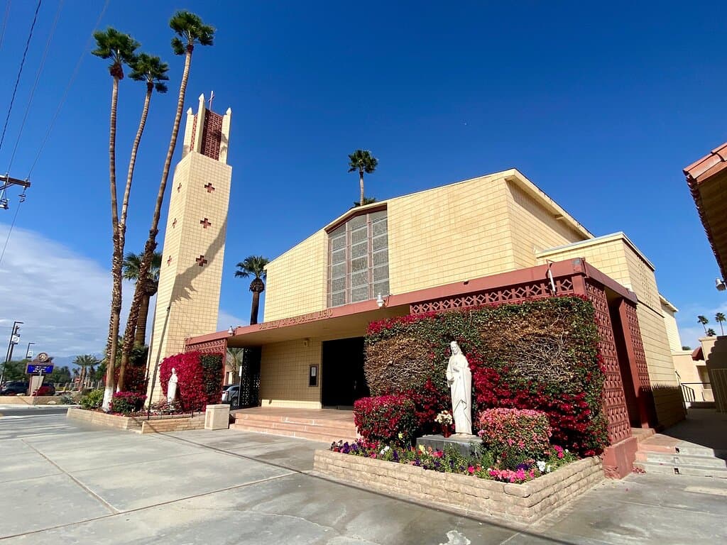 Well maintained church and grounds