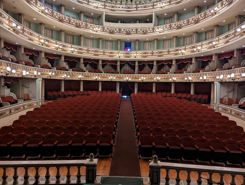 Vue depuis la loge présidentielle