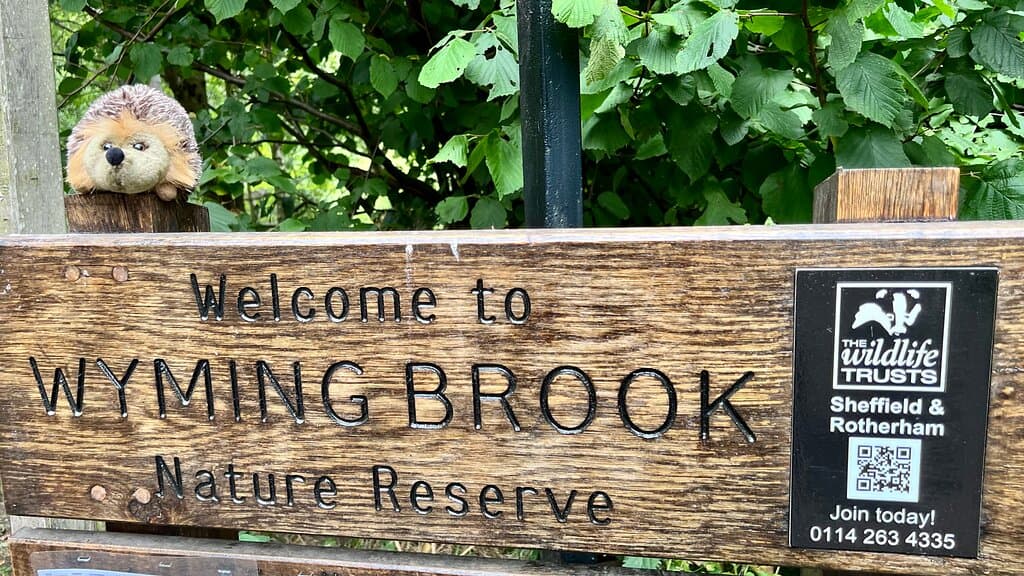 Welcome to Wyming Brook nature reserve sign