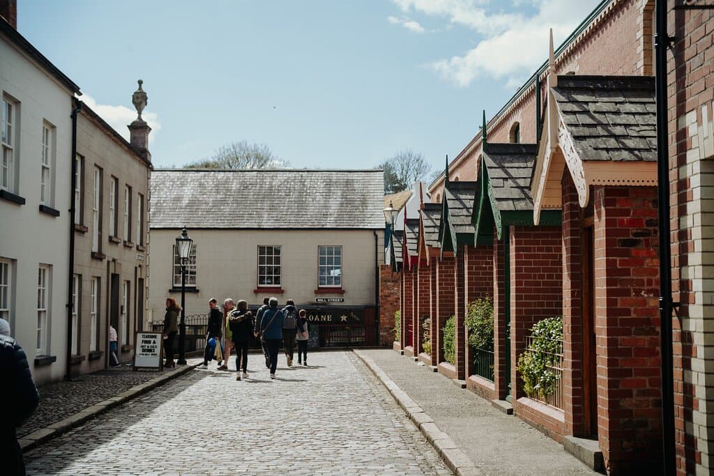 The town of Ballycultra at Ulster Folk Museum.