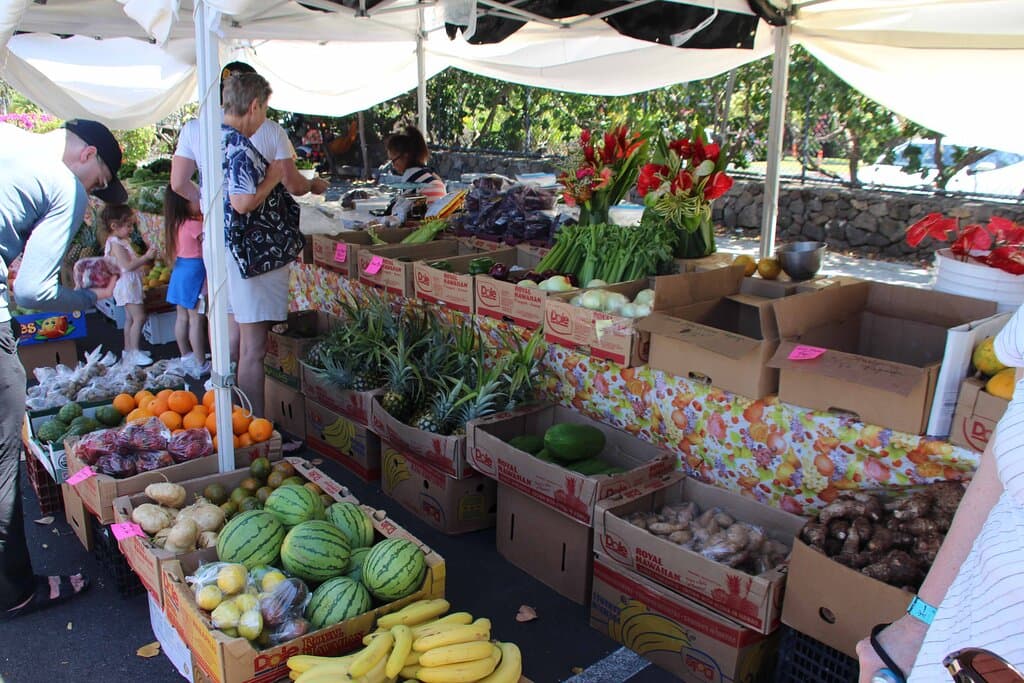 Fruit and vegetables.