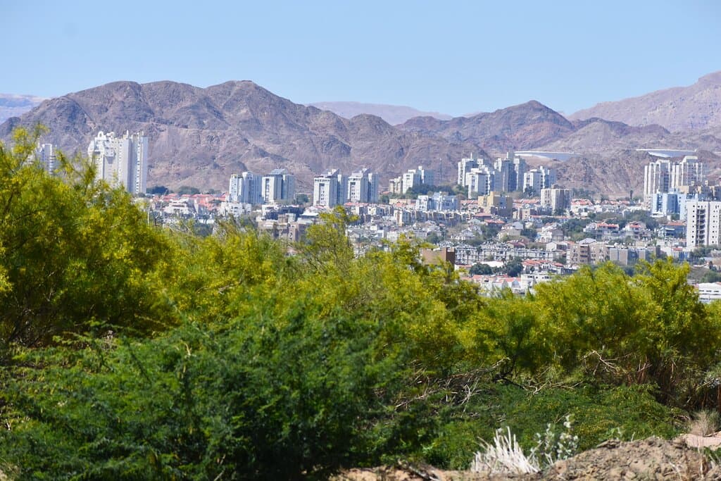 Eilat viewed from Aqaba Bird Observatory