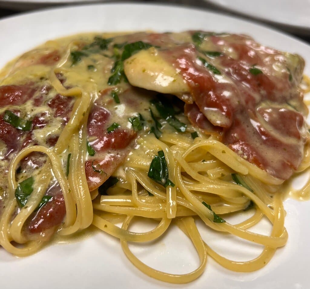 Chicken with prosciutto 