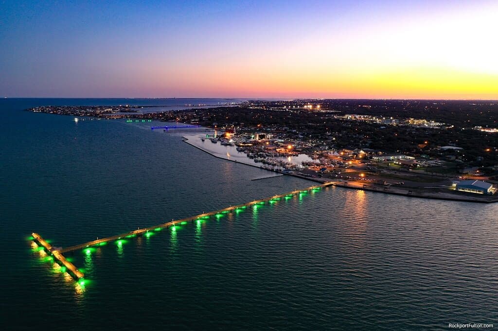 Fulton Fishing Pier in Fulton Texas USA