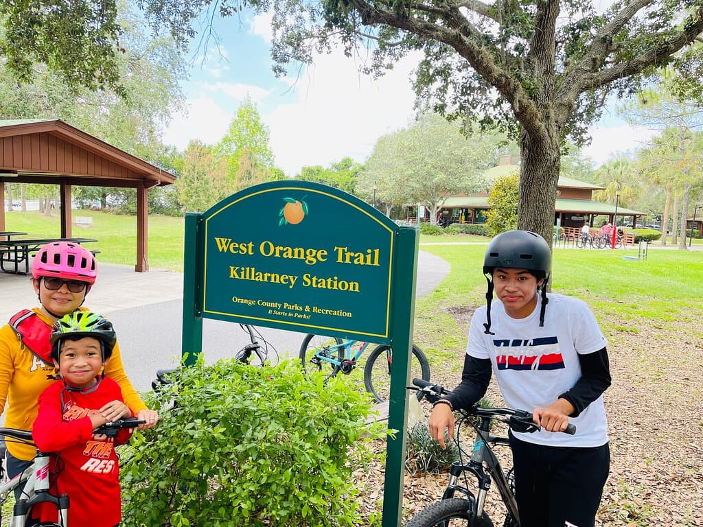 West-Orange Bike Trail : Killarney Station part 2 . for a 6 year old the downhills here are crazy!!