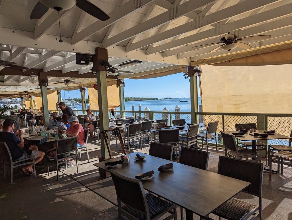 View from the bar to the southwest