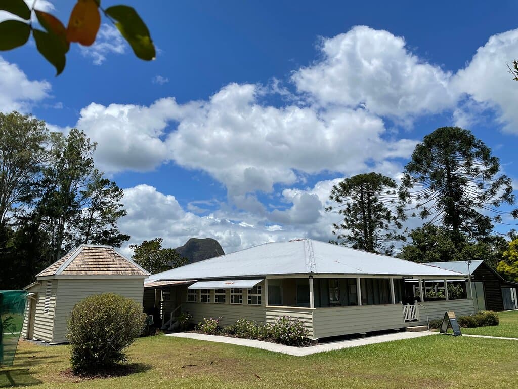 Bankfoot House showing the old dairy.