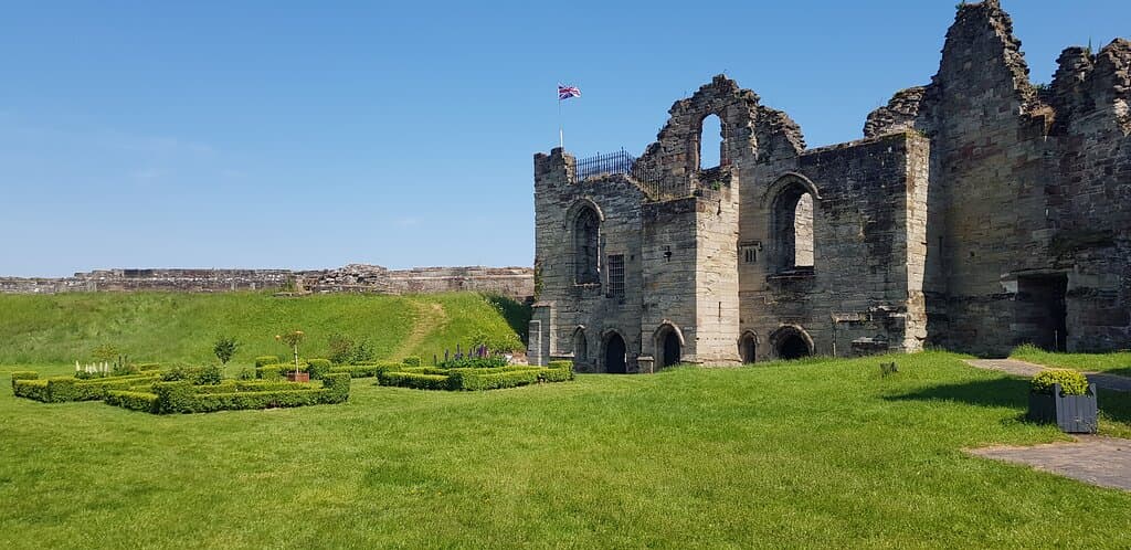Castle ruin and wall