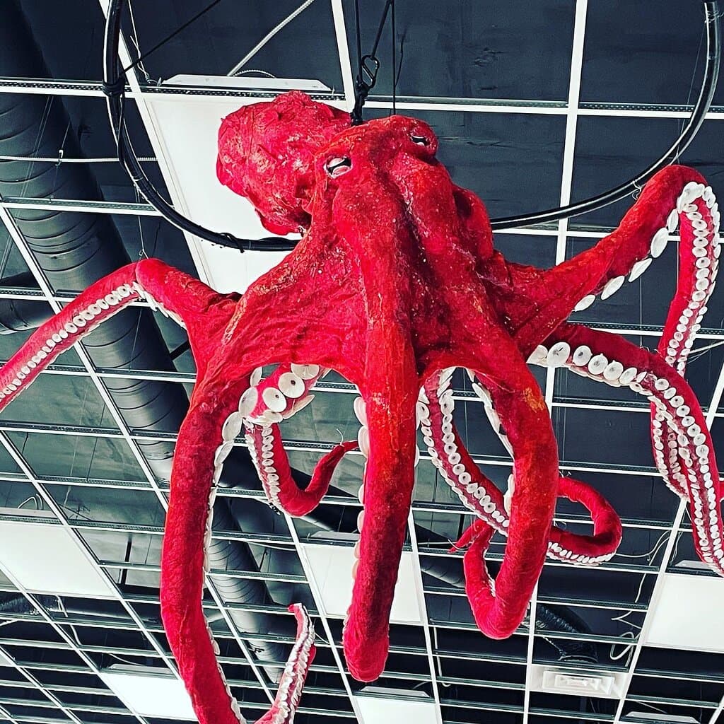 Giant octopus puppet
