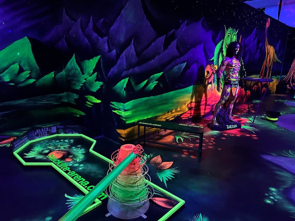 Try Blacklight Minigolf