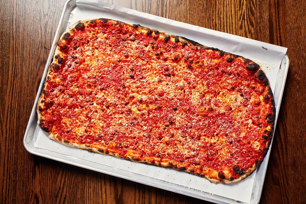 Mozzarella & Tomato Sauce Pie