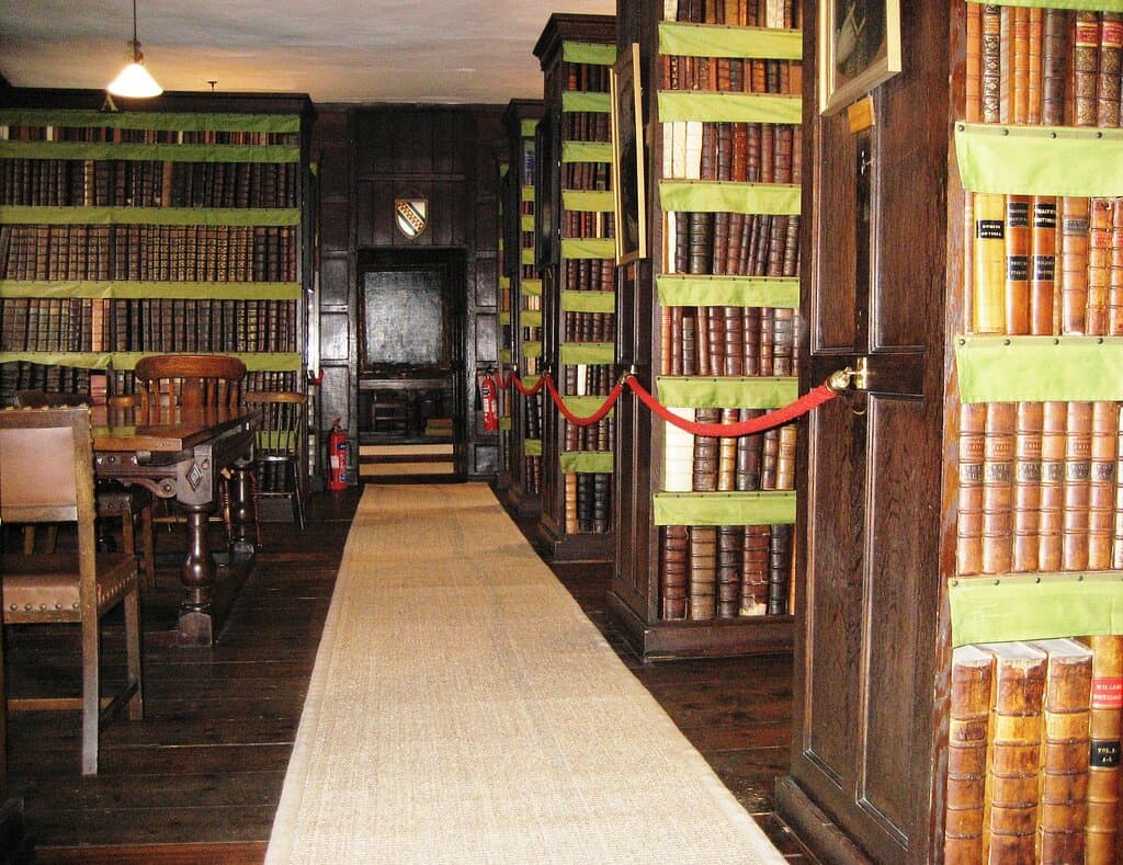 Interior of Thomas Plume's Library, Upper Floor, Plume Building