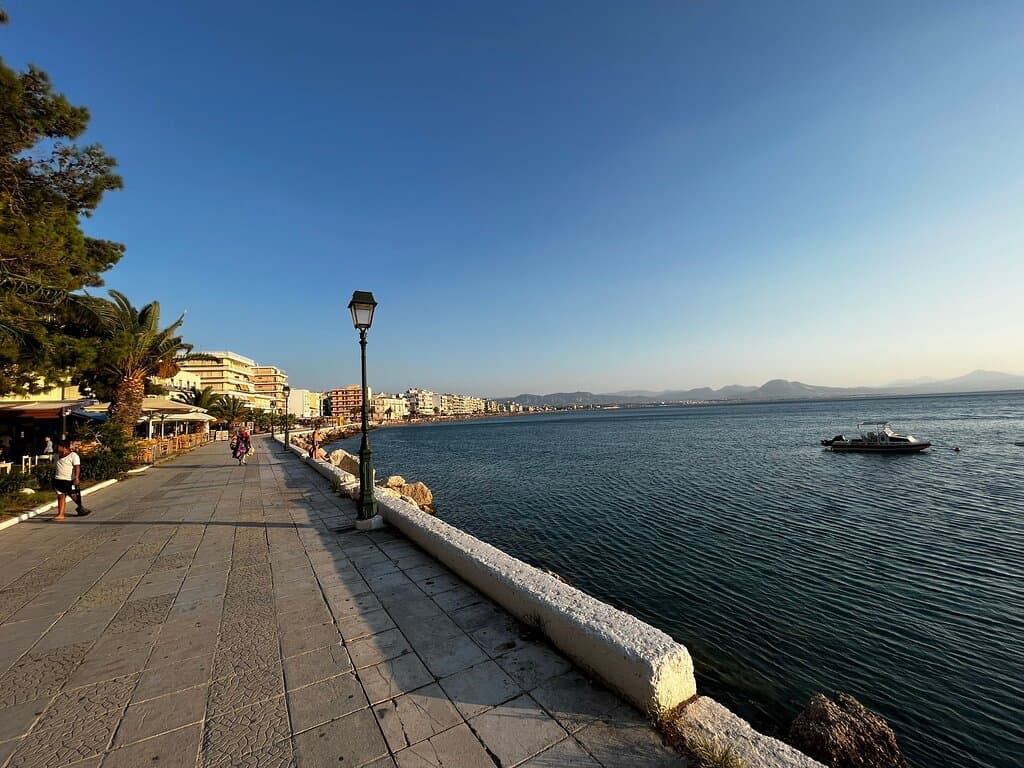 Agioi Theodoroi Beach and Promenade