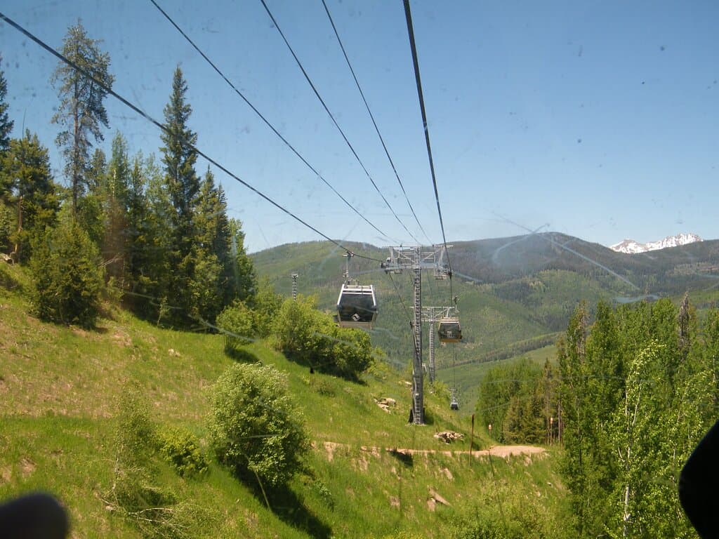on the vail Gondola