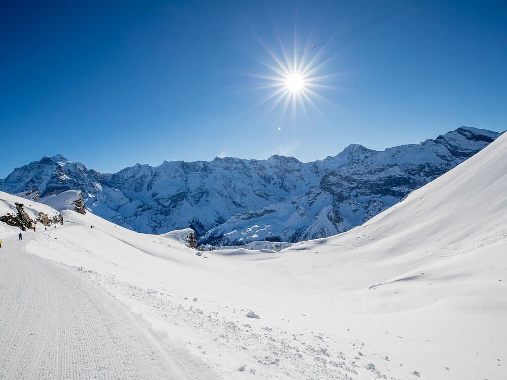 Skiing in the Mürren-Schilthorn Area