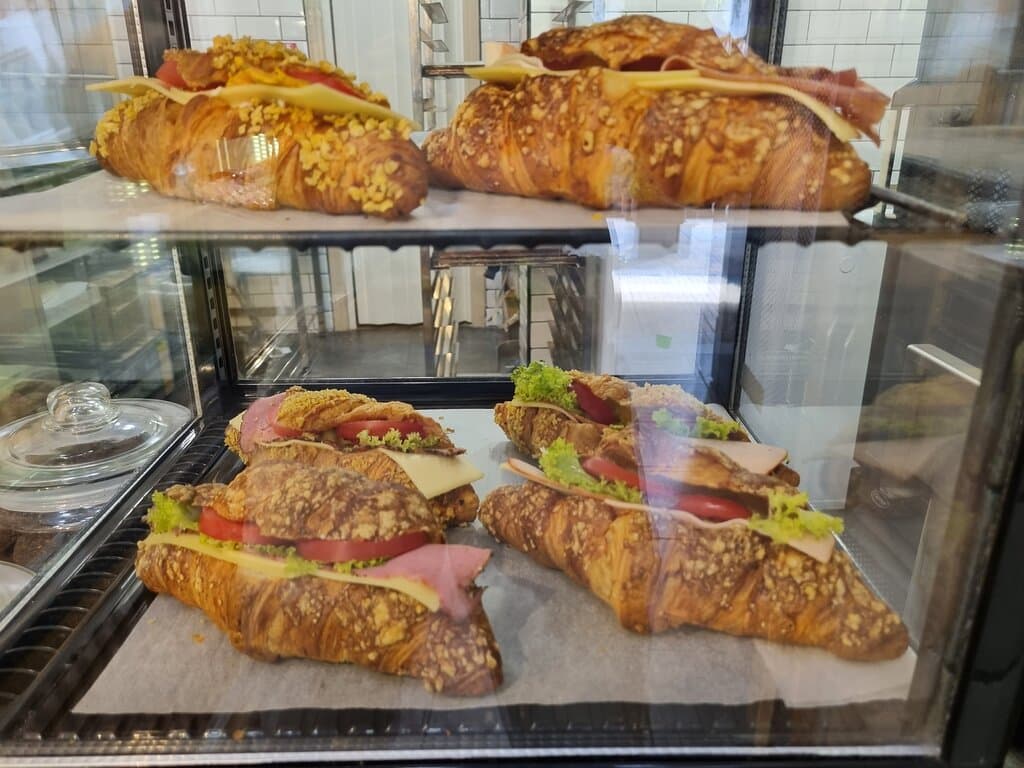 Lovely croissant sandwiches