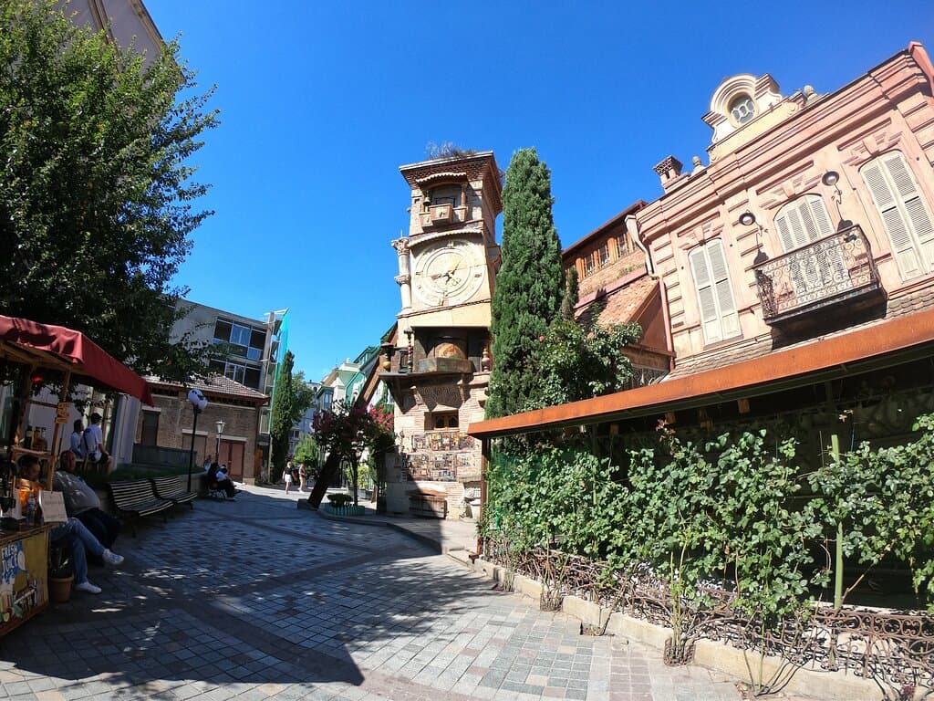 a view of clock tower