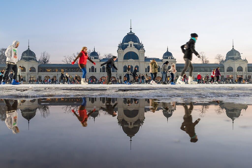 Ice Skating at Budapest City Park