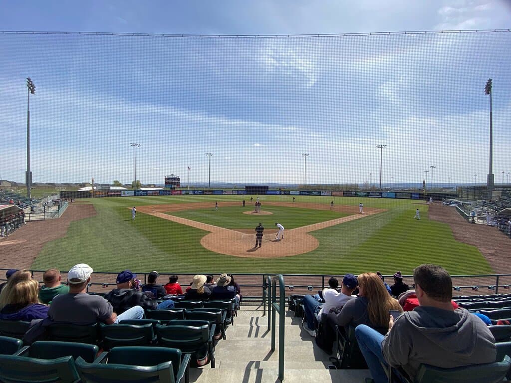View from home plate