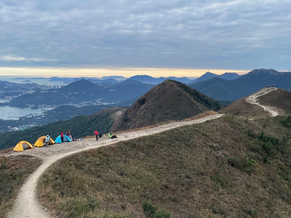 Ridge between Ma On Shan Peak and Pyramid Hill